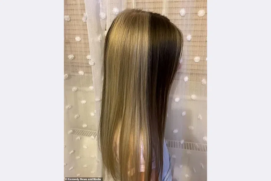 В Великобритании нашли «Волосы волшебства»: 11-летняя девочка с рождения живет с двумя цветами волос - она и блондинка и брюнетка