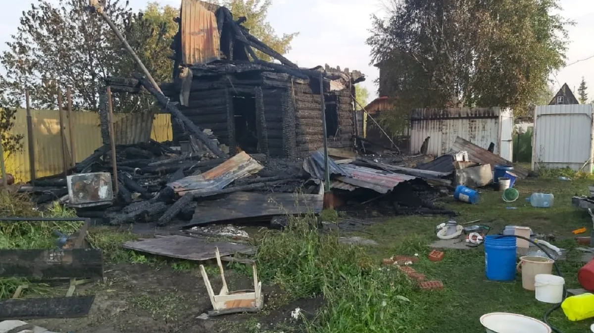 Под Новосибирском заживо сгорели двое детей и двое взрослых в пожаре в дачном доме в Коченево 