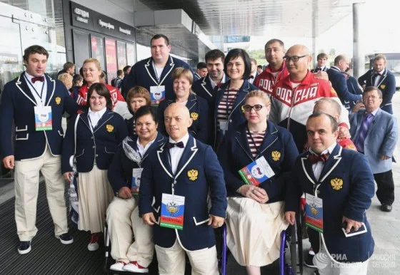 Команда российских паралимпийцев