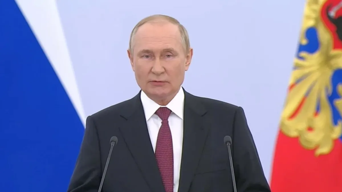 Владимир Путин. Стоп-кадр из видео. Россия 24