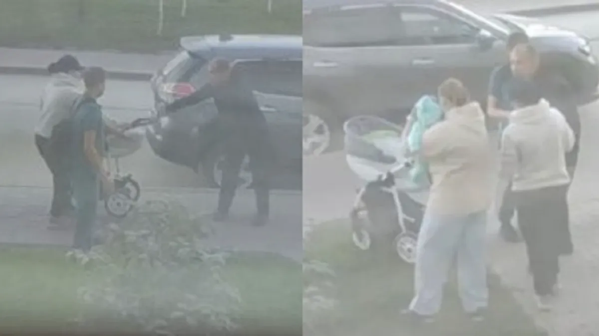 В Новосибирске неизвестный набросился на мать с грудным ребенком и пытался покусать полицейских – инцидент попал на видео