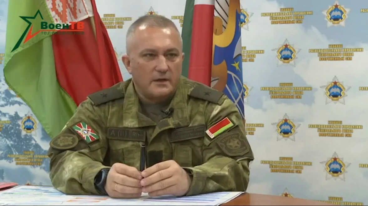 Заместитель главы Генерального штаба ВС Белоруссии Руслан Косыгин, источник: Скриншот из видео