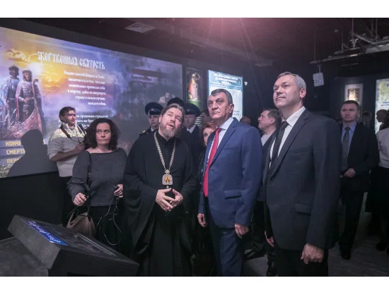 Епископ Тихон открыл мультимедийный исторический парк в Новосибирске 12 ноября