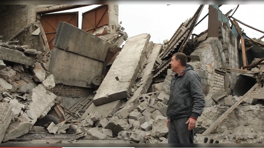 Ракета разрушила толстые бетонные перекрытия. Фото: скриншот с видео Минобороны России