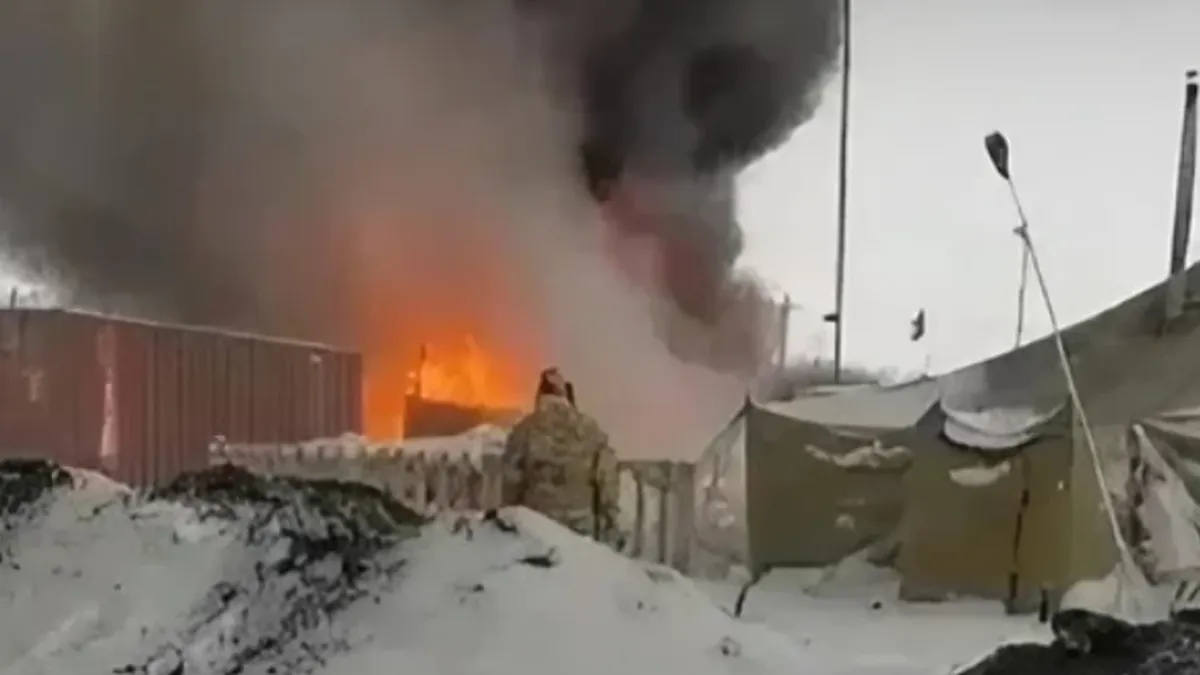 Огонь уничтожил вещи мобилизованных из Сибири