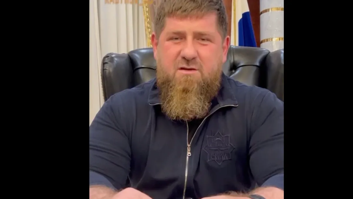 Кадыров обратился к украинскому народу. Фото: стоп-кадр c видео телеграмм-канаkа Рамзана Кадырова 
