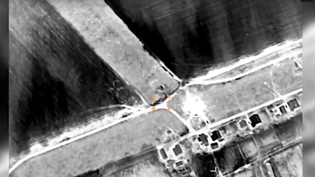 Минобороны показало видео уничтожения украинского блокпоста снарядом «Краснополь»