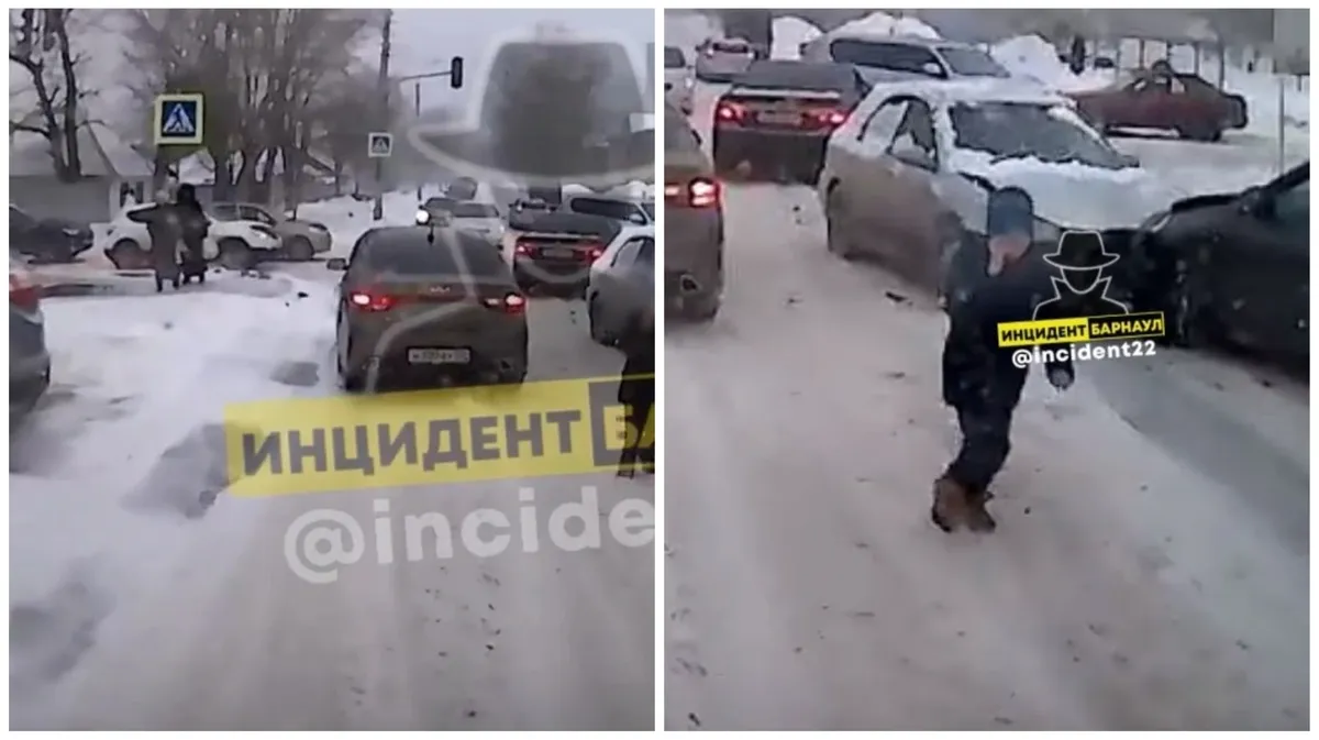 В Сибири первоклассник угнал Subaru и устроил массовое ДТП в центре города