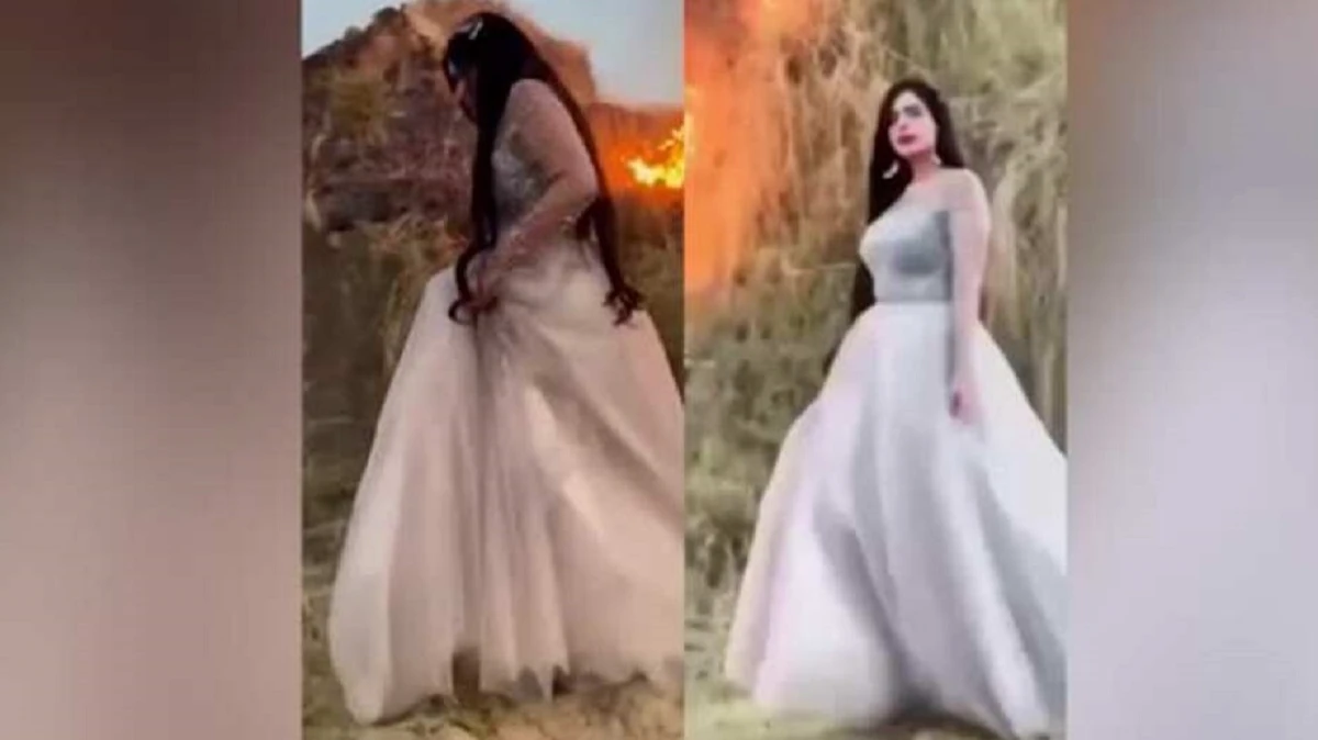 Женщина – огонь: модель из Пакистана подожгла лес ради TikTok – видео