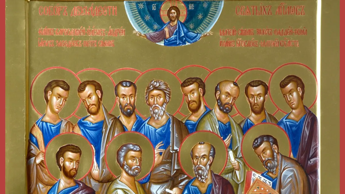 Собор включает множество апостолов. Фото: icon.spbda.ru