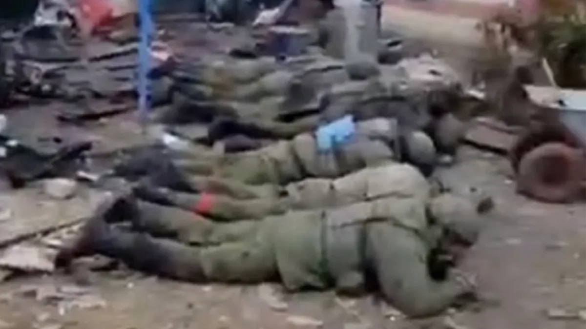 Военнопленные россияне. Фото: кадр из видео