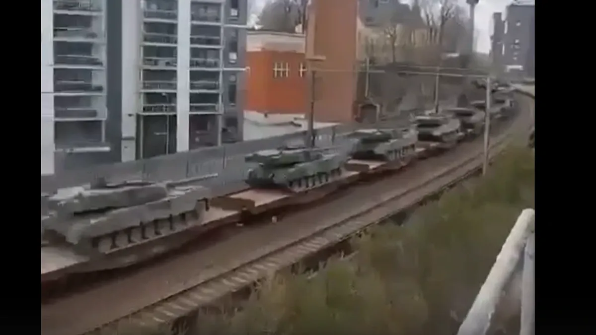 
В Финляндии начались масштабные военные учения Arrow 22.  Попавшие на видео танки Leopard 2A6 не посылали к российской границе 
