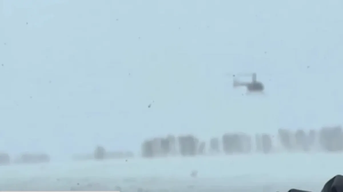 Сильный ветер снес вертолет над трассой Р-256 «Чуйский тракт»