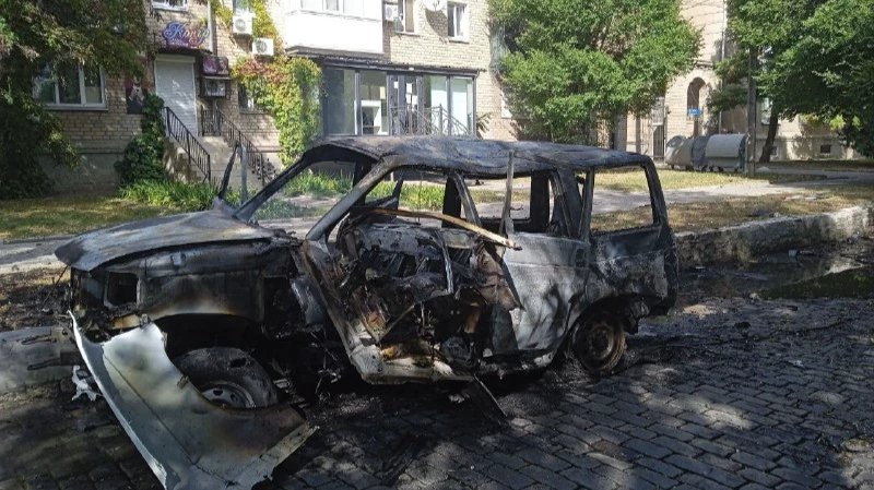 В Бердянске террористы подорвали коменданта города Артема Бардина в собственном автомобиле 