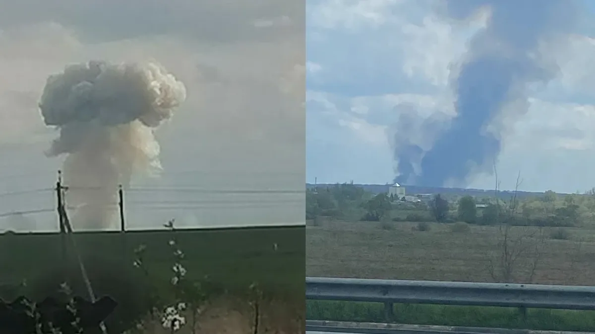 Поднимается столб дыма: губернатор Белгородской области подтвердил пожар на одном из объектов Минобороны РФ
