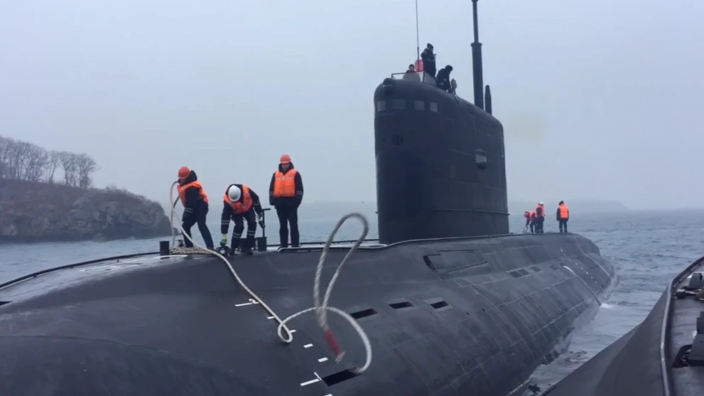 В Тихом океане российские подводные лодки ударили «калибрищем» по кораблям условного противника и показали на видео