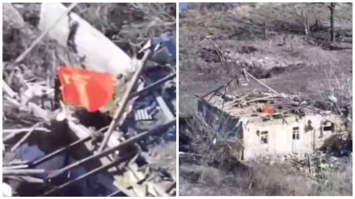ВС РФ взяли Победу на СВО — бойцы установили красное знамя на руинах дома