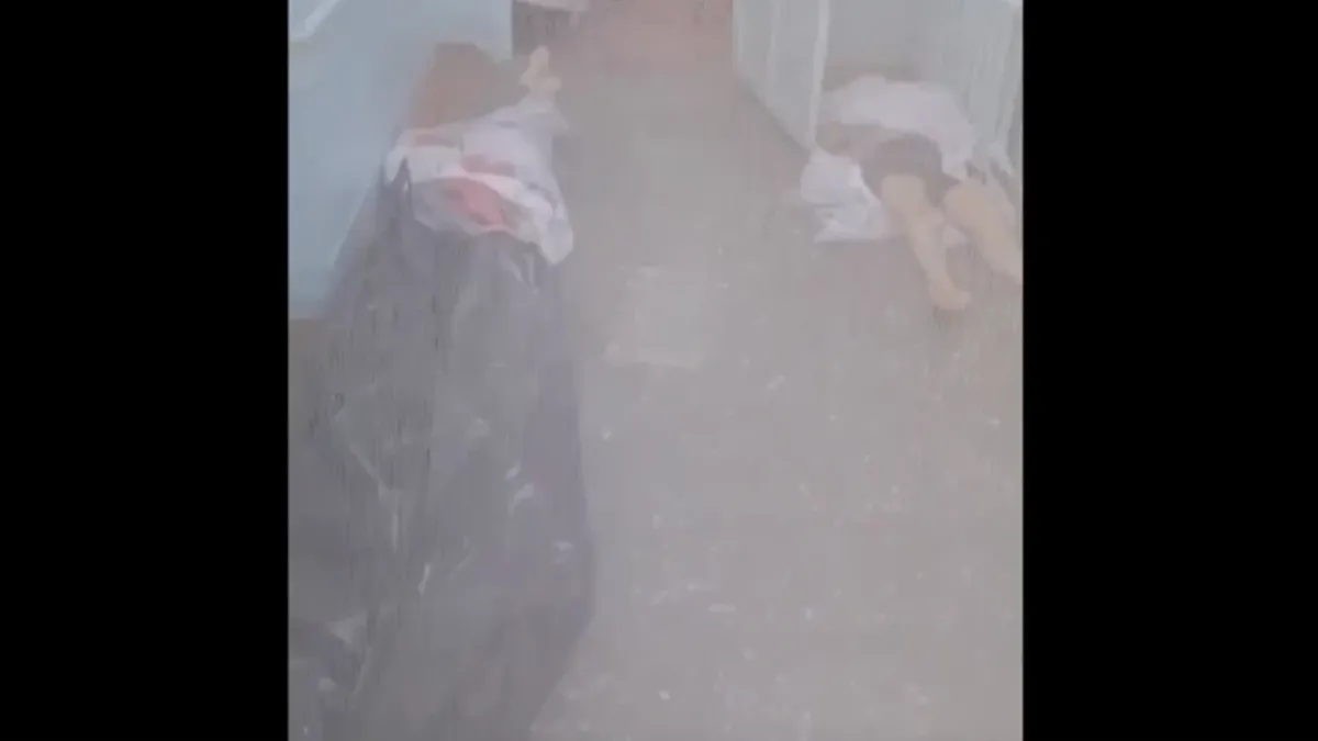 В Славгороде трупы лежали в прямо на полу морга. Фото: стоп-кадр видео из паблика «Инцидент Барнаул»