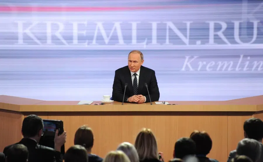 Большая пресс-конференция Владимира Путина намечена на 23 декабря в очном формате