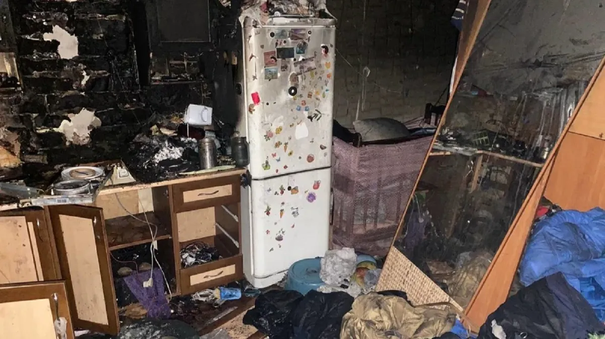 Семья из трех человек сгорела в Омске из-за электроплиты