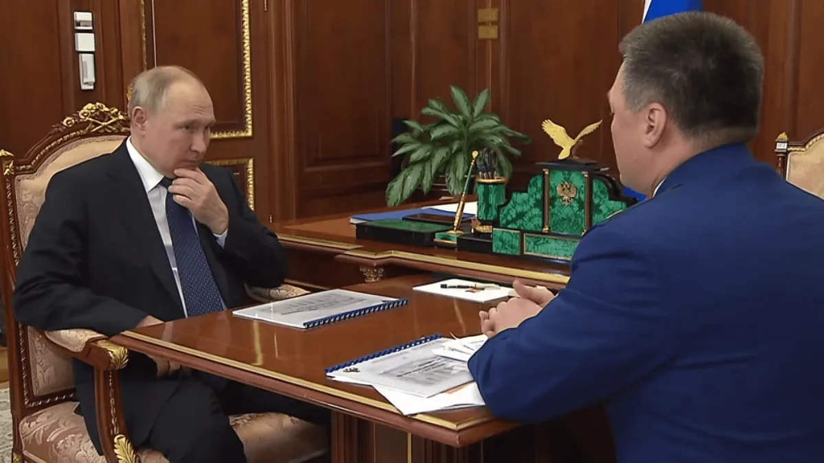 Генпрокурор представил президенту отчет о действиях прокуратуры. Фото: кадр из видео