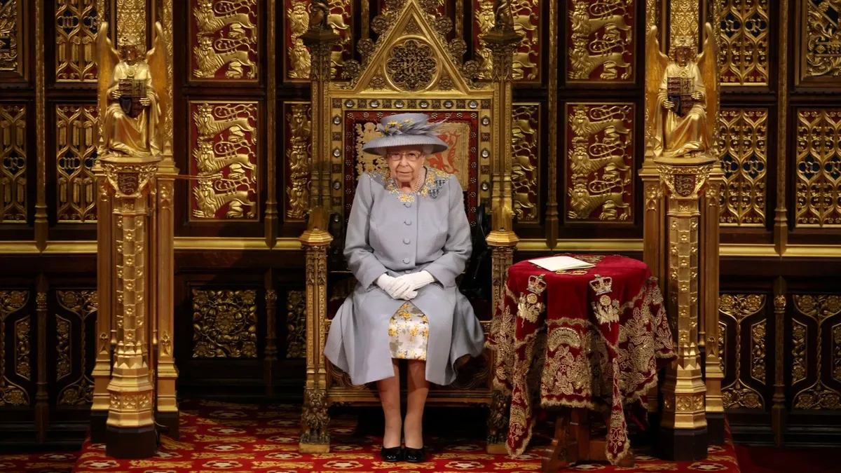 В последний раз королева присутствовала на открытии парламента в мае 2021 года. Фото: news.sky.com