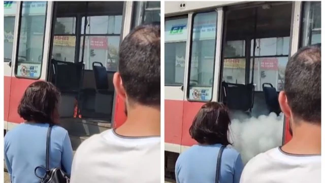 В Новосибирске из горящего трамвая №15 эвакуировали всех пассажиров. Фото: https://vk.com/act54
