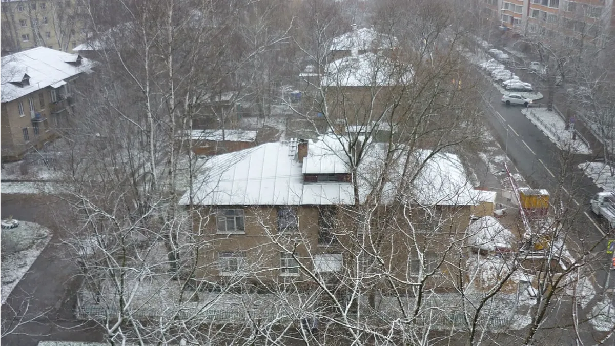 В Москве выпал первый снег – видео 