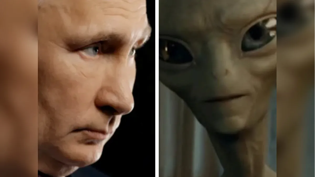 Ядерное оружие Путина остановят инопланетяне. Фото: kremlin.ru/кадр из фильма «пол секретный материальчик»