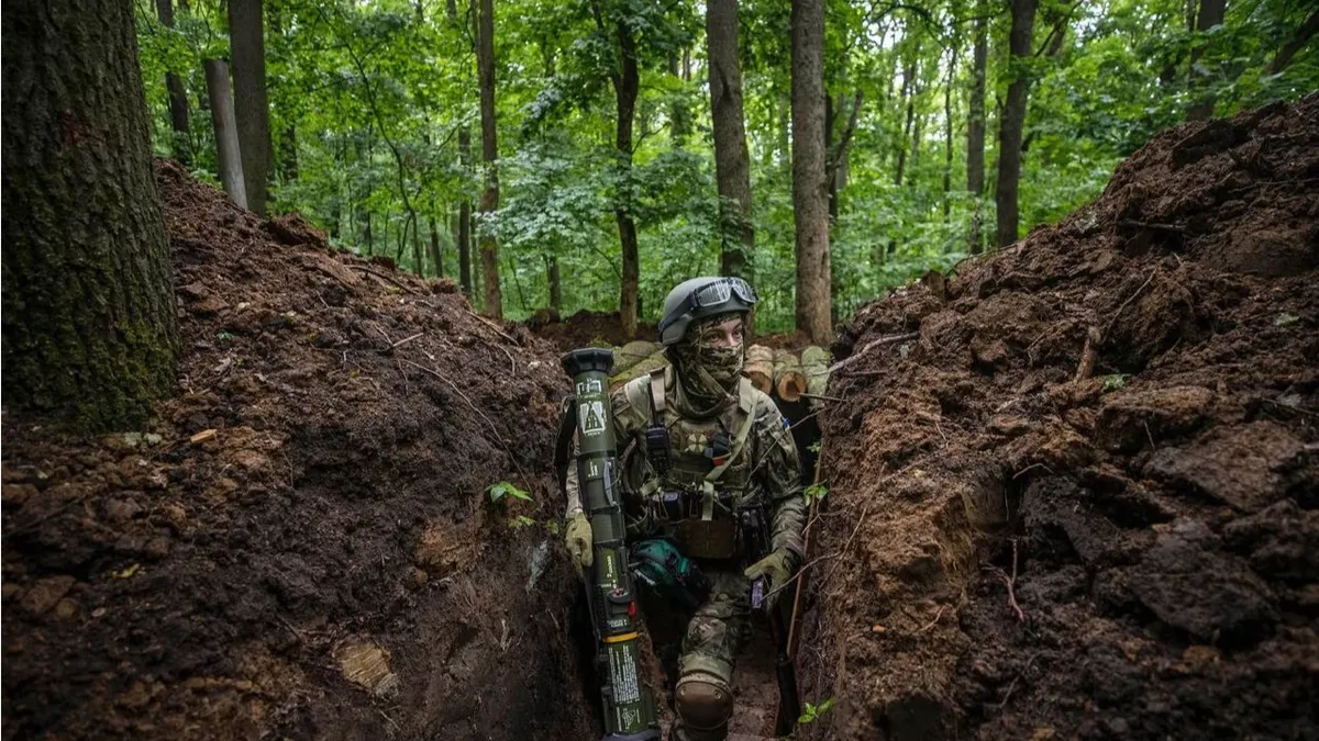 Украинский военный на передовой. Фото: телеграм-канал президента Украины