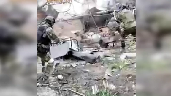 Чеченские бойцы умело отражают атаки. Фото: стоп-кадр с видео телеграм-канала Рамзана Кадырова