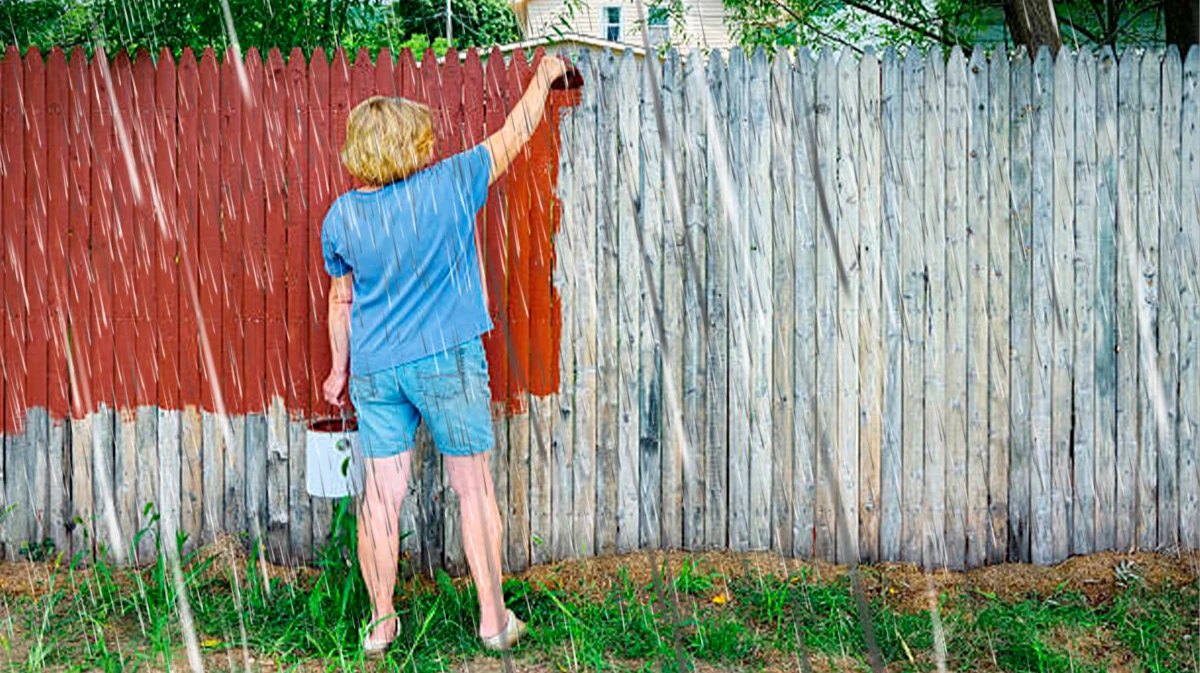 Можно ли красить забор под дождем? Ключевые советы, чтобы избежать «пузырчатой» отделки на вашем заборе