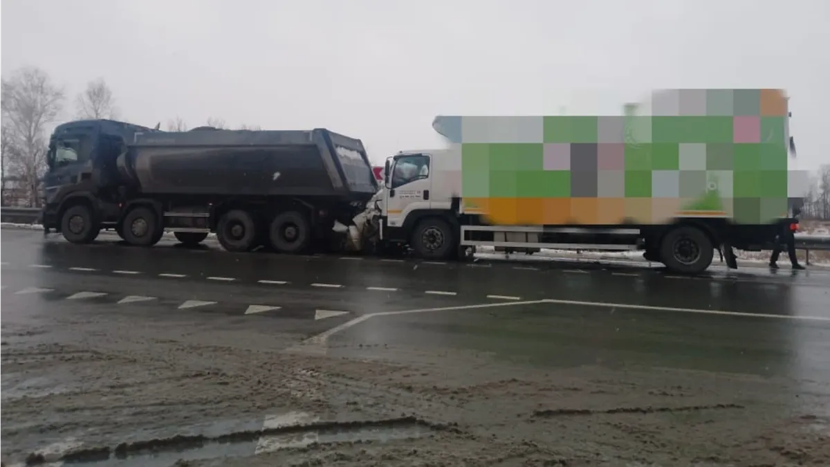 Под Новосибирском два грузовика всмятку зажали Toyota – погибли водитель и пассажирка, личности которых устанавливаются