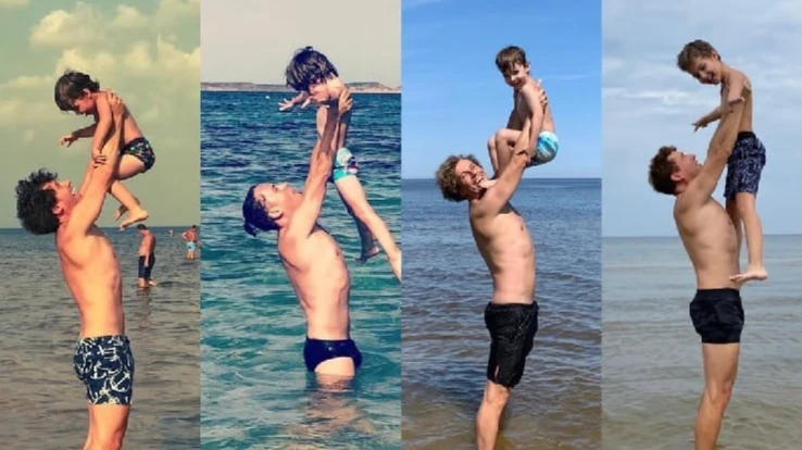 «Любимые мужчины Аллы Борисовны» Максим Галкин похвастался сыном Гарри и показал на фото, как он менялся с возрастом - «скоро ноги до пола будут»
