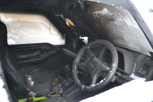 Автомобиль Subaru сгорел в четыре утра из-за поджога в Бердске