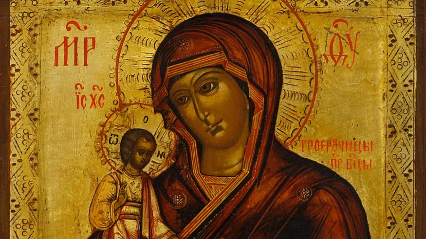 Икона является особенной, поскольку Богородица имеет три руки. Фото: богородица.рф