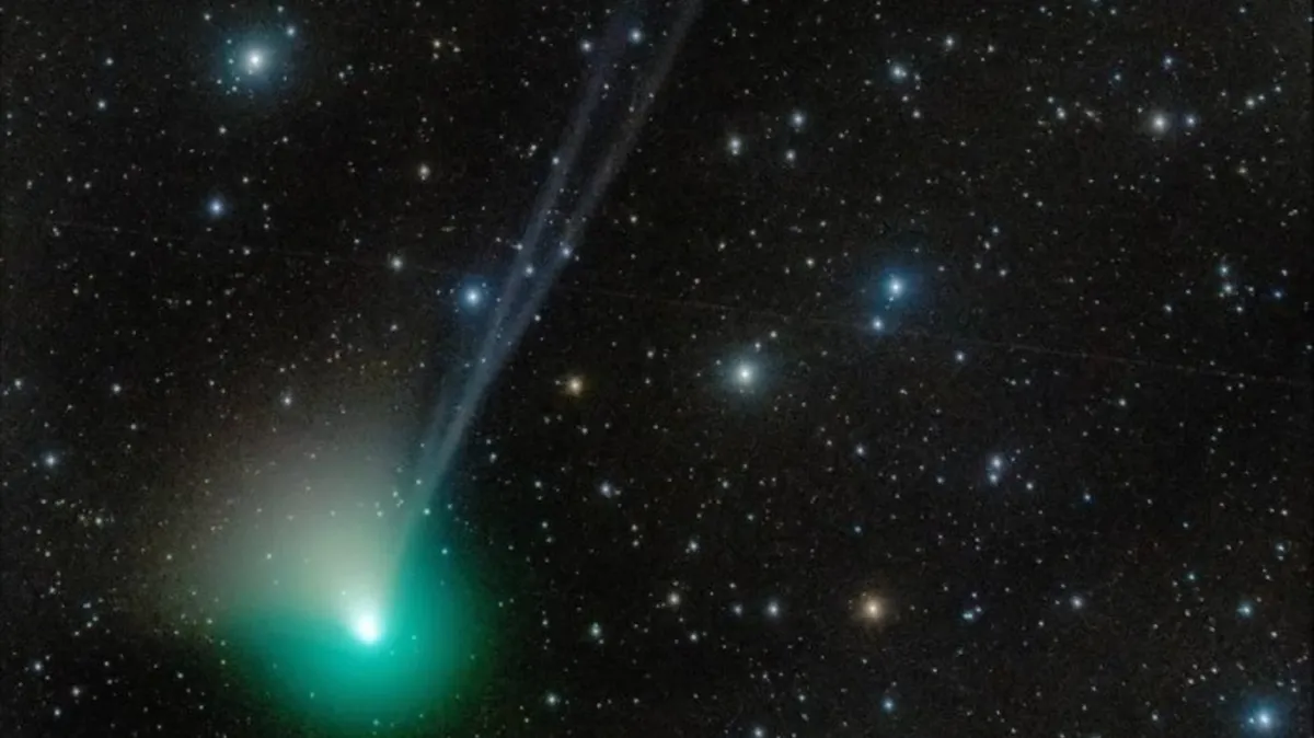 Впервые зеленую комету обнаружили в марте 2022 года. Фото: planetarium-moscow.ru
