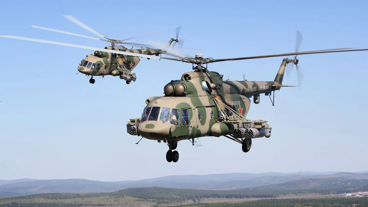 Спецслужбы проверяют информацию о падении вертолета Ми-8 в Белгородской области