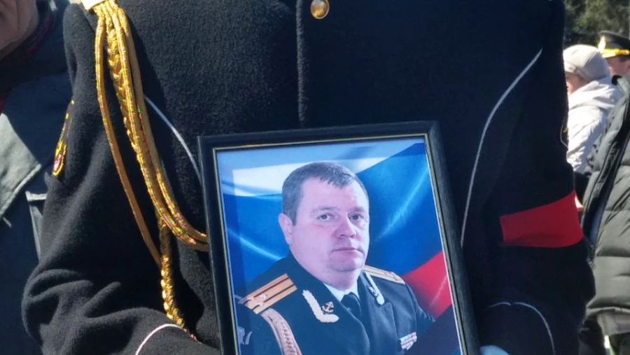 Севастополь простился с заместителем командующего Черноморским флотом Андреем Палием, погибшим в Мариуполе 