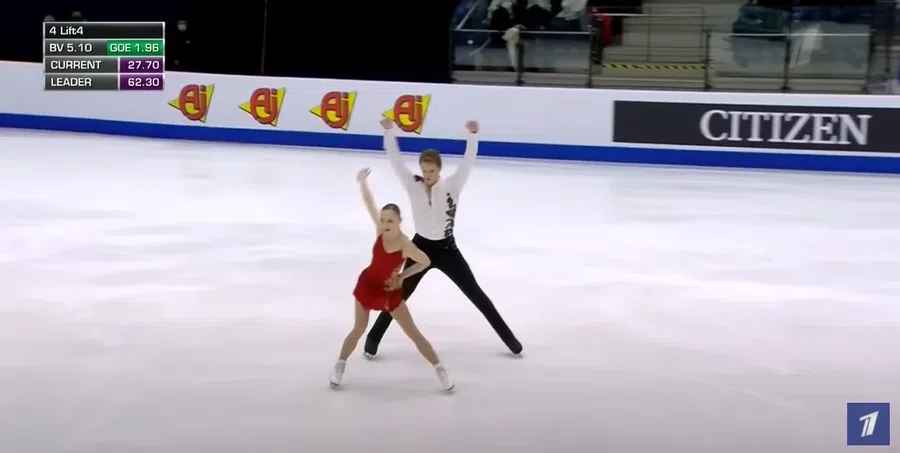 На чемпионате Европы российские пары заняли весь пьедестал  по фигурному катанию. Мировой рекорд поставили Анастасия Мишина и Александр Галямов