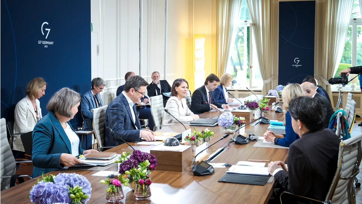 Министры иностранных дел G7 встречаются в Берлине, Германия, 13 мая. Фото: Janine Schmitz/Photothek/Getty Images