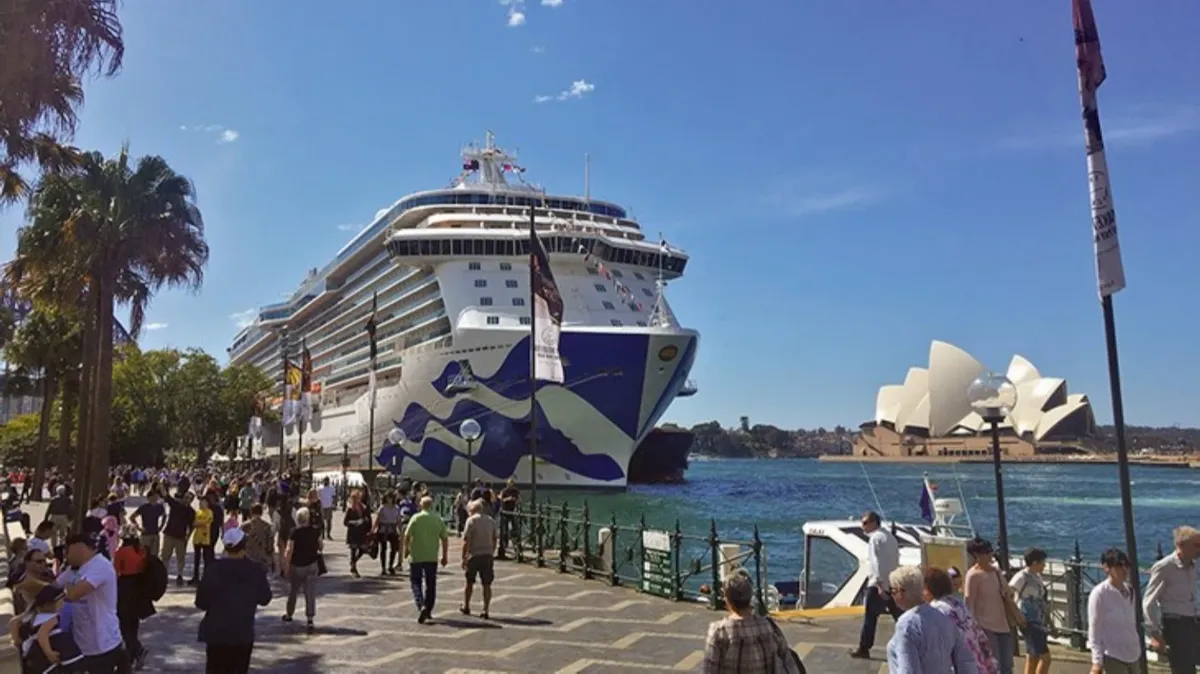 Круизный лайнер с 800 пассажирами, инфицированными Covid, пришвартовался в Сиднее