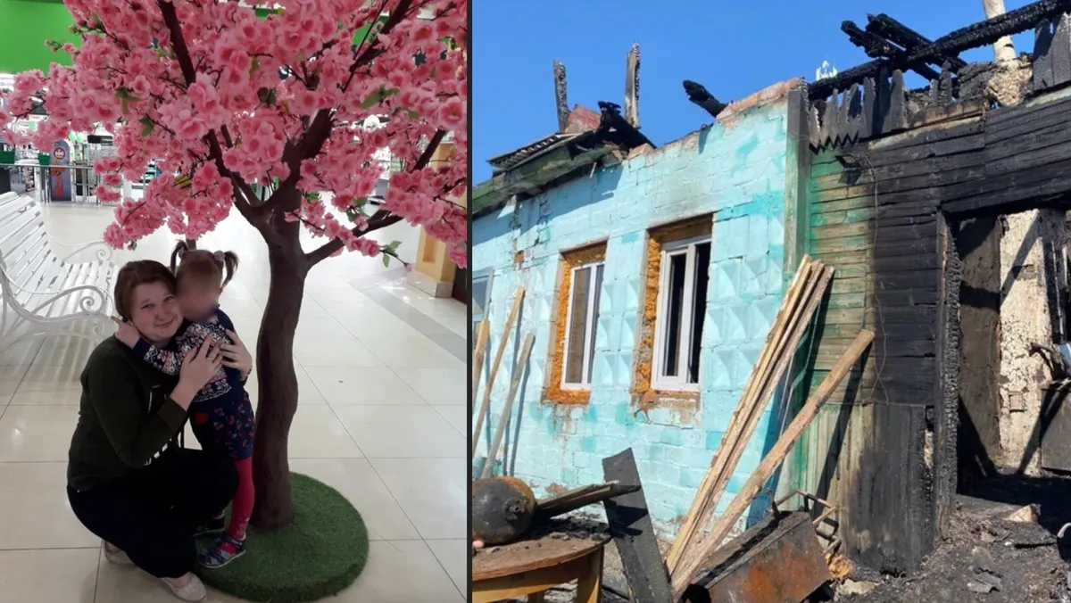 В страшном пожаре под Омском погибли мать и дочь —  причиной трагедии стал неисправный холодильник