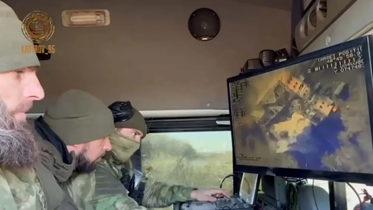 Рамзан Кадыров показал на видео, как «братья» из Чечни уничтожают две колонны противника в военной операции на Украине 