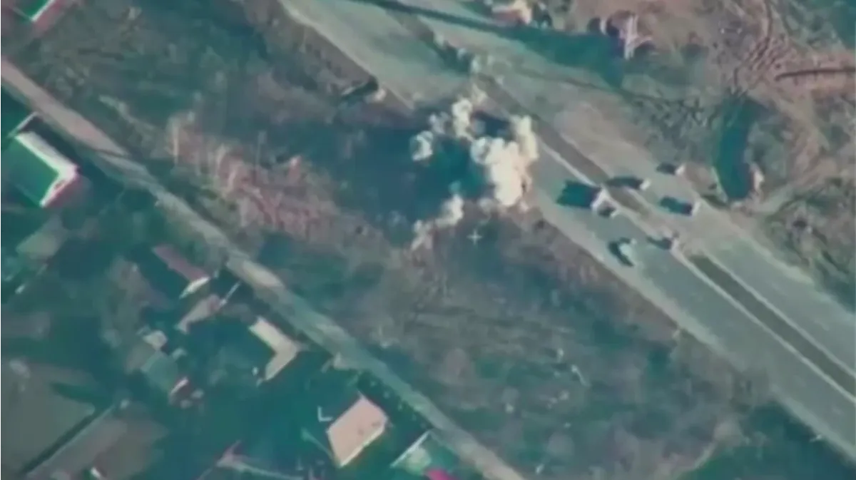 Российская армия наносит высокоточные удары на Украине. Фото: скриншот с видео Минобороны 