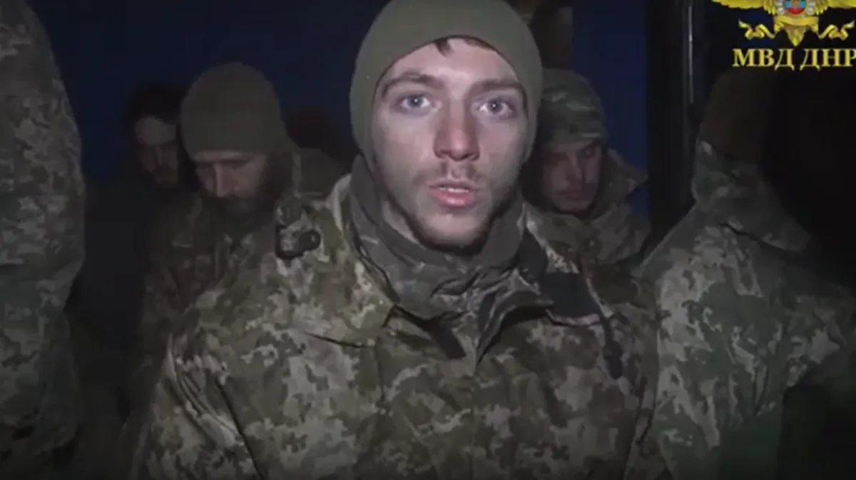 Пленные считают, что сегодня лучший вариант - сдаться в плен. Фото: скриншот с видео МВД ДНР