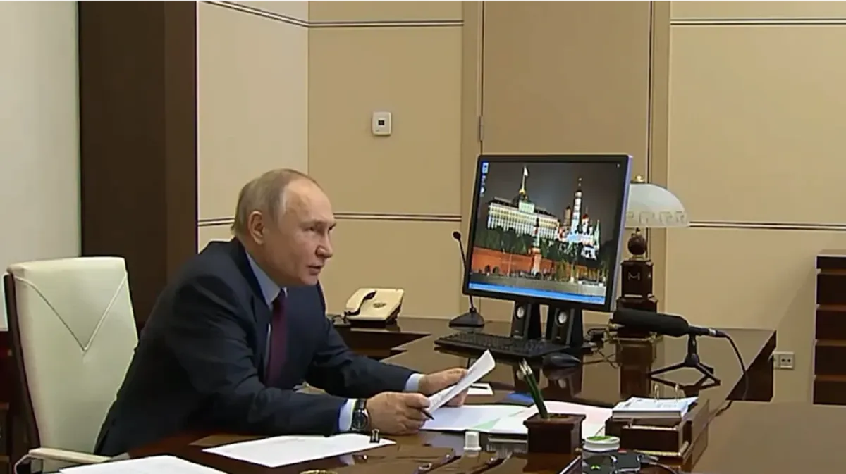 Владимир Путин. Фото: кадр из видео/rbc.ru