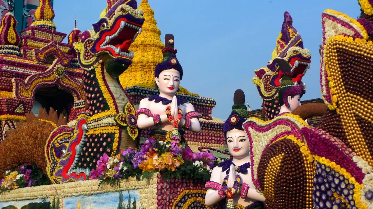 Сонгкран празднуют все жители Таиланда и близлежащих регионов. Фото: Pxfuel.com