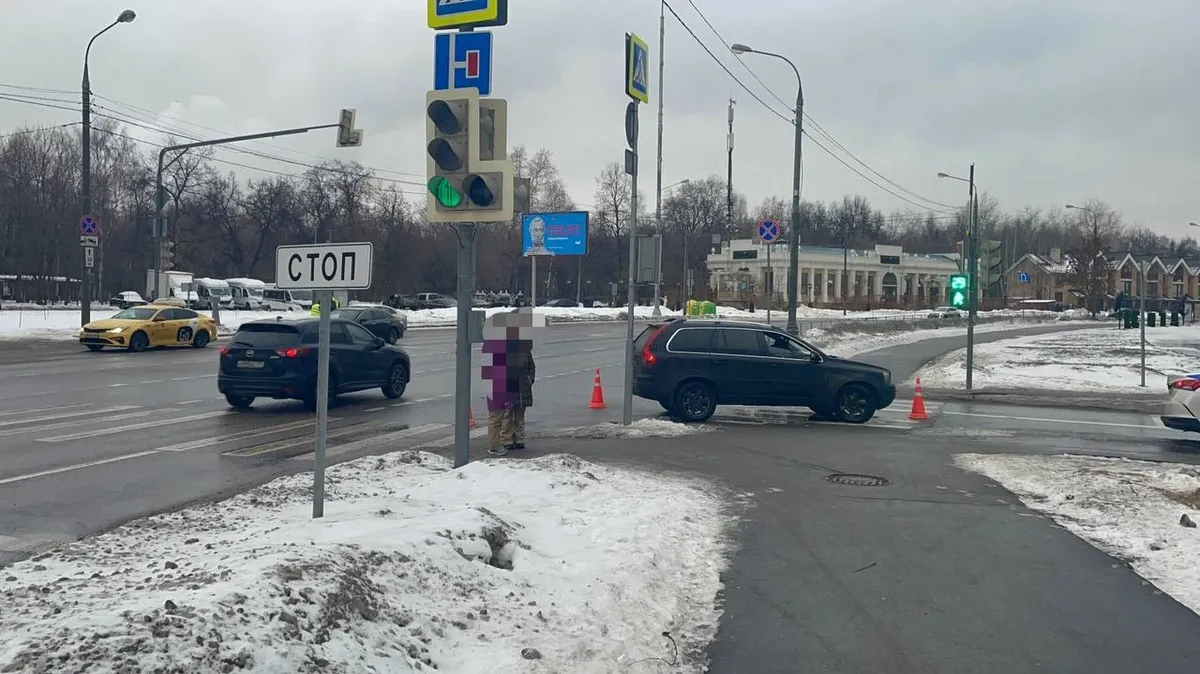 В Москве водитель инормаки сбил женщину у с ребенком на пешеходном переходе — видео