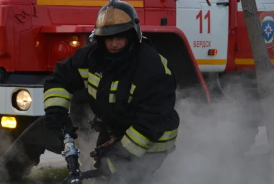 Пожарные Бердска за 10 минут ликвидировали пожар на дачах